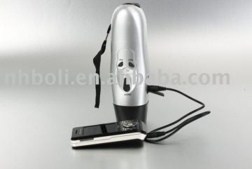 Dynamo radio, dynamo phone charger, dynamo torch/ flashlight, dynamo battery charger