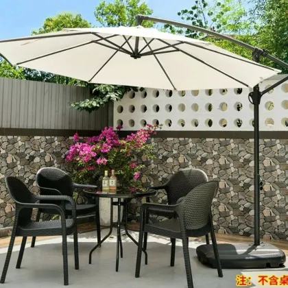 Side round sun umbrella
