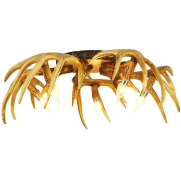Resina Antler Ceiling Lamp: Led Ceiling Light for Showrooms and Deer-Themed Lighting