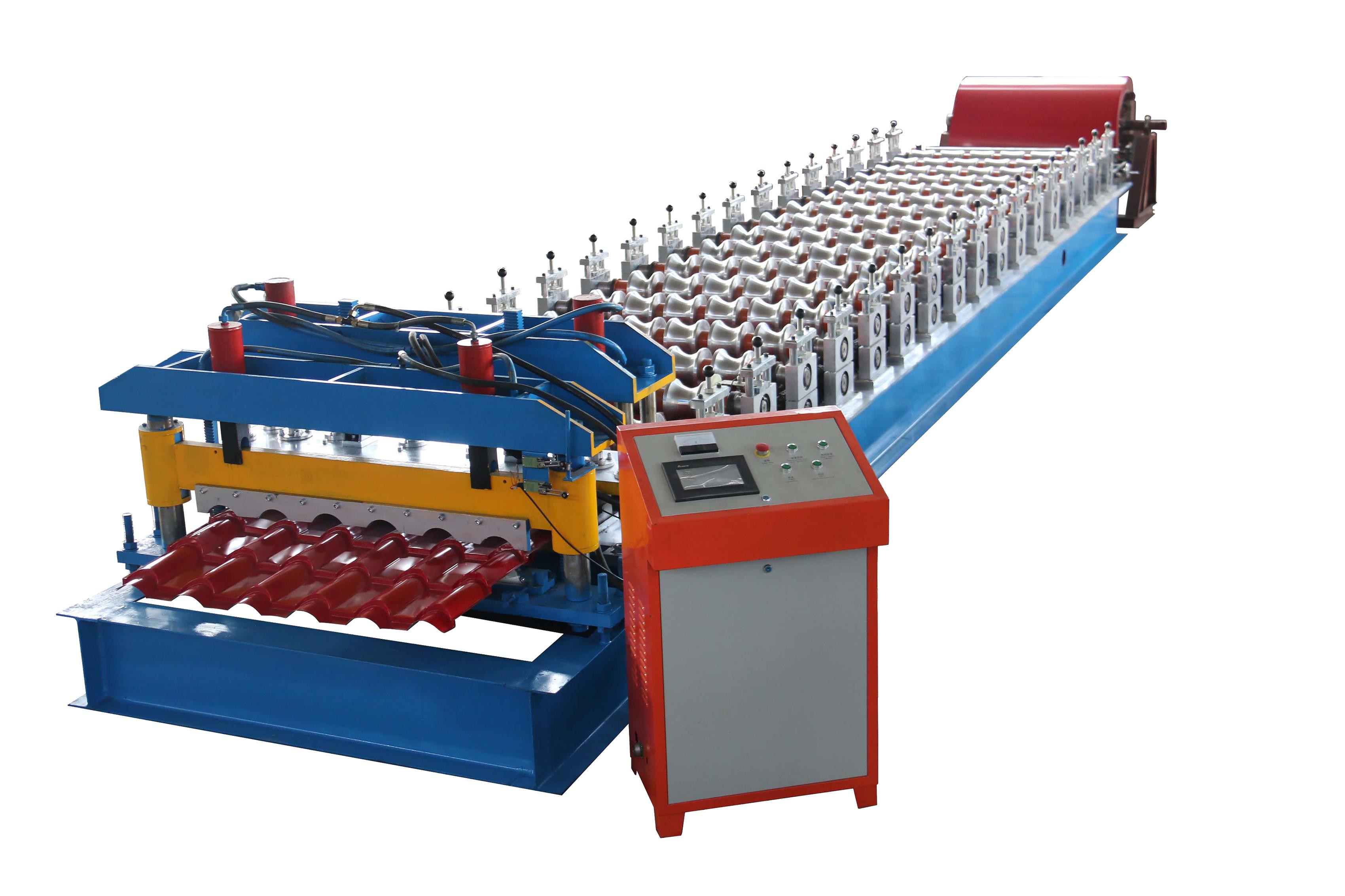 glazed roof tile roll forming machine