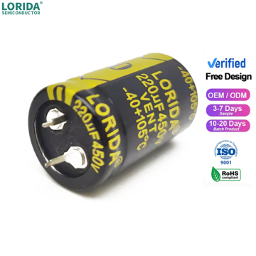 Capacità elettrolitica in alluminio 450V all'ingrosso 470UF per interruttore WiFi