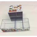 Plastic double-layer drawer storage box