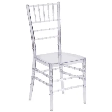 Clear Acrylic Stackable Event & Wedding Chiavari Chairs: Transparent Plastic Furniture