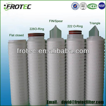 All kinds of end adaptor pleated cartridge filters