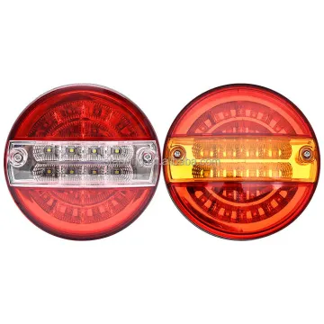 Amber Red Round Trailer Truck LED Tail Lights - Good Selling Auto Lighting Systems