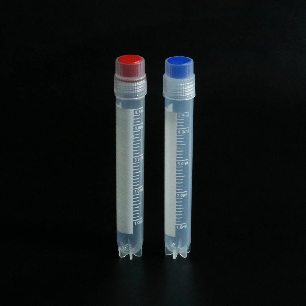 Tube siny 1 ml 1,5 ml 2 ml 5 ml de tubes à essai congelés en plastique de laboratoire polypropilène 5 ml