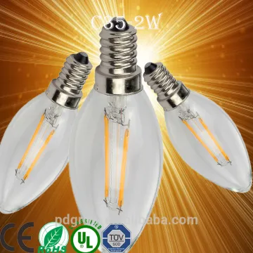 hot selling E27 2W 4W 6W crismas decoration led candle dimmable flickering filament