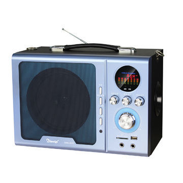 Wireless USB speakers with FM/SD/RC, shoulder belt