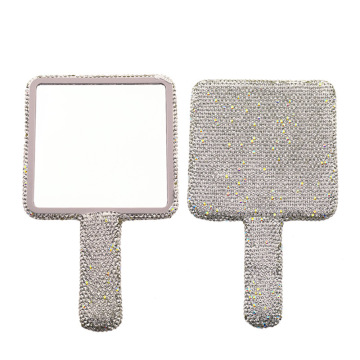 Lighted Heart-Shaped Magnifying Compact Mirror with Plastic Box