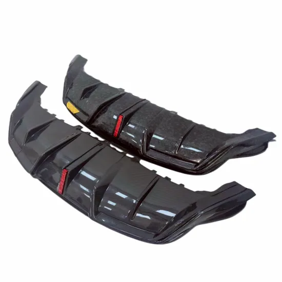 Carbon fiber IM style rear diffuser with light spoiler suitable for T MODEL Y body kit front bumper edge side skirts