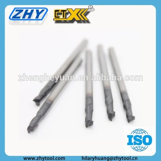 universal 2 flute straight cutting tool solide carbide end milling cutter