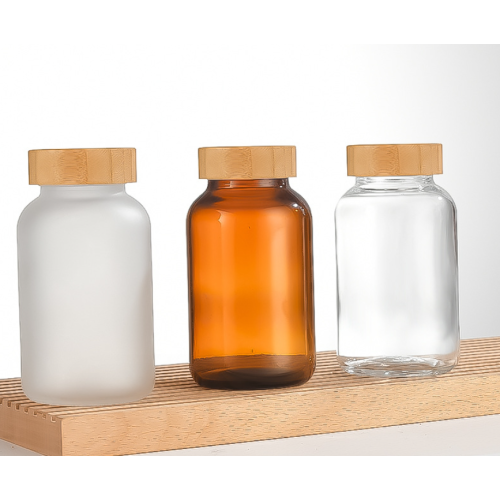 250ML Glass Pill Jar Medicine Bottle