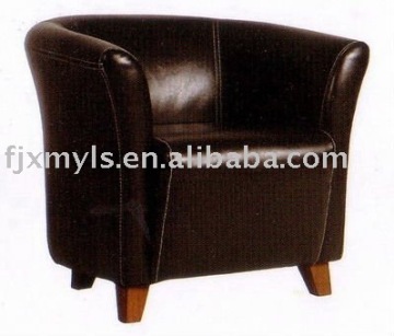 black pvc leather chair