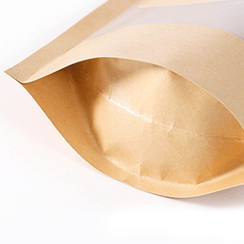 Kraft paper stand-up pouch bag for food