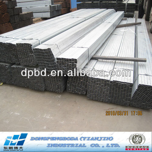China Q235 25*25 mm Pre-galvanized Square Steel Pipe