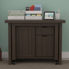 Computer Desk with Drawers and Hutch
