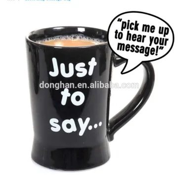 black glazed ceramic mug