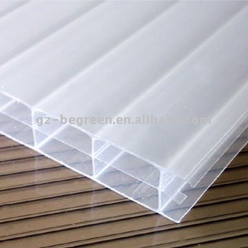 Polycarbonate milk white triple wall hollow sheet for greenhouse