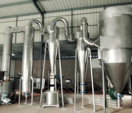 Paste materials spin flash dryer/drying