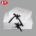 White Gift Packaging Box With Black Ribbon