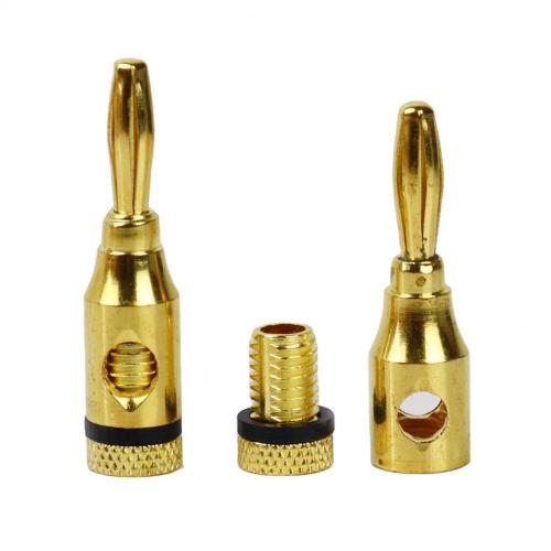 Banana Plug Gold Plated Black Red Audio Connector