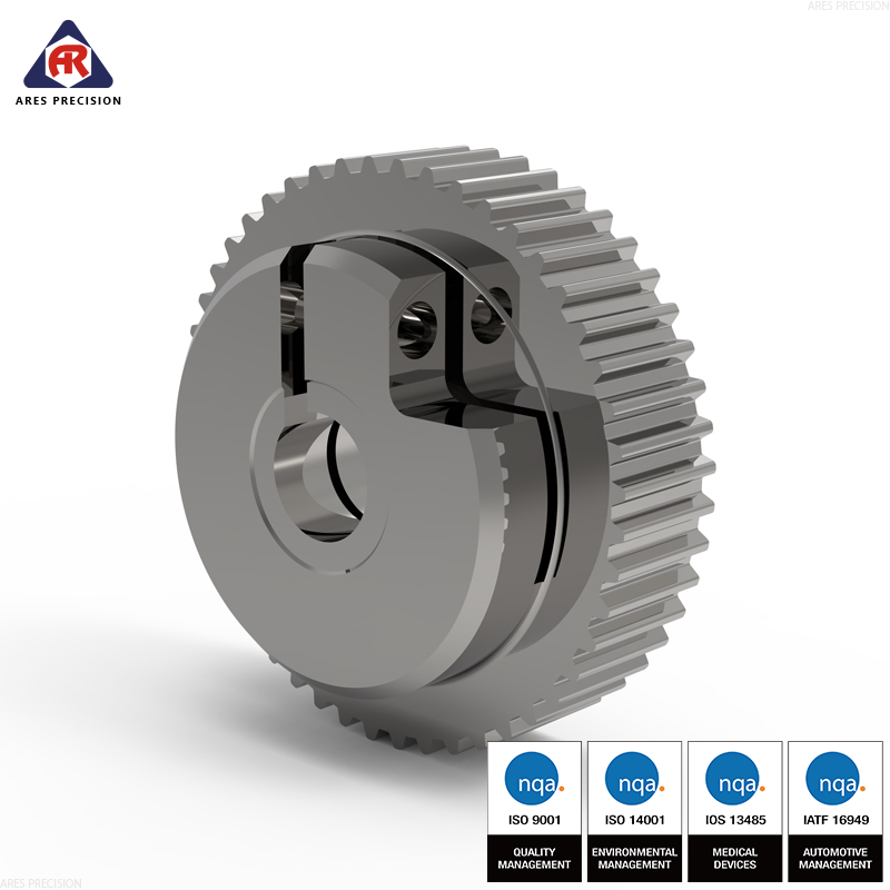 machining with a lathe-gear hobbing machine