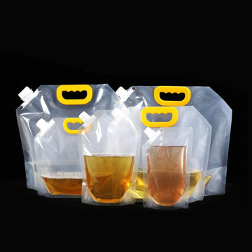 Custom Printed Food Grade Matte Mylar Drink Pouch Spouts for Juices and Beverages
