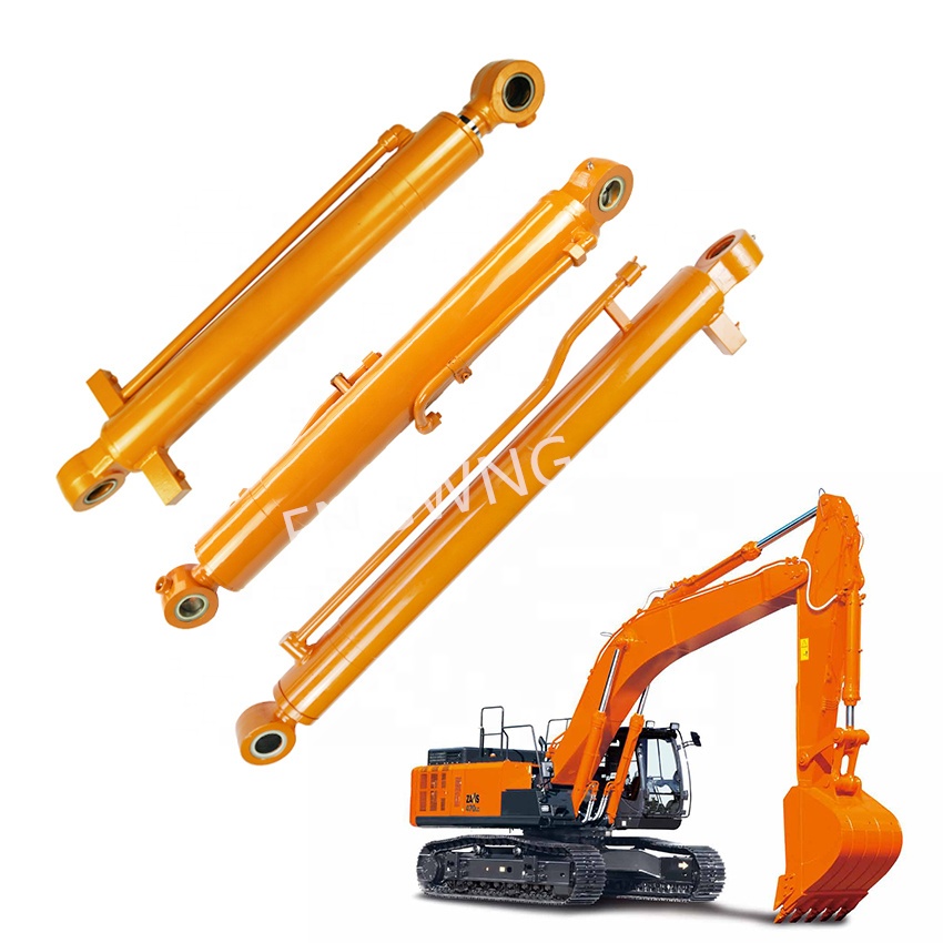 Excavator Hydraulic Cylinder Boom Arm Bucket Cylinder Assembly For Doosan DH55 Excavator6