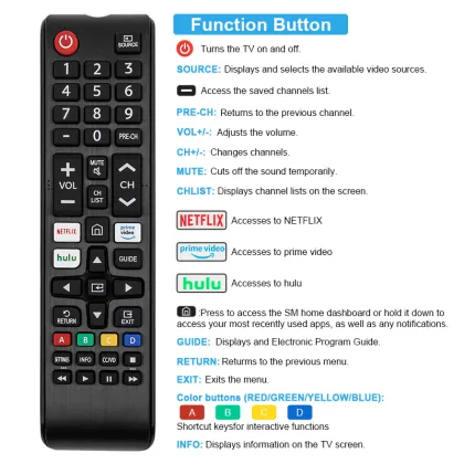 Wholesale Smart Universal TV Remote Control BN59-01315A for Samsung TV