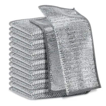 Custom Logo Non-Scratch Wire Dishwashing Rags & Towels for Kitchen Cleaning