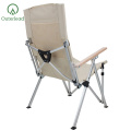 Chaise de camping pliante en aluminium extérieur