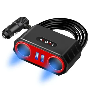 Car Multifunction Dual USB Type C Car Charger