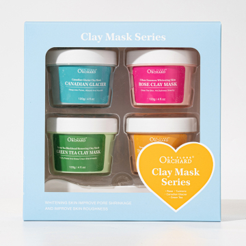 Private Label Wholesale Face Care: Purifying Cleansing Moisturizing Rose/Green Tea/Turmeric Clay Mask