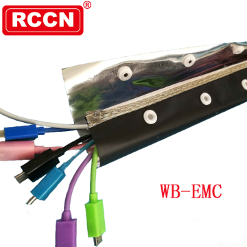 RCCN PVC Düğme Tarzı Sarma Bantları WB-130EMC Gri-Anti-elektromanyetik kablo koruması