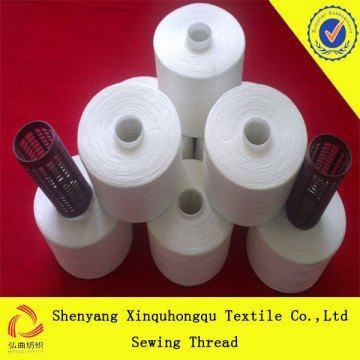 T20-T60 High Tenacity 100% Yizheng Polyester Sewing Thread In Raw white