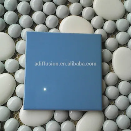 Sky blue colored ceramic procelain wall tile