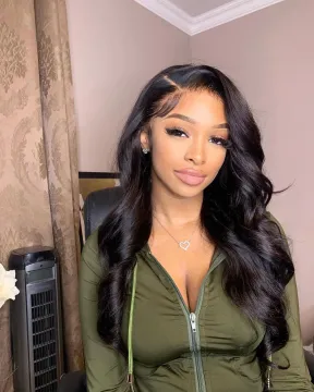 Body Wave Wig Human Hair Lace Front Wig With Baby Hair For Black Women Brazilian Virgin 16-40Inch 150%Density Pre Plucked Wig