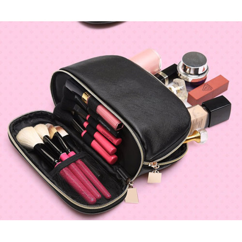 Small PU Leather Women Makeup Cosmetic Pouch Bag