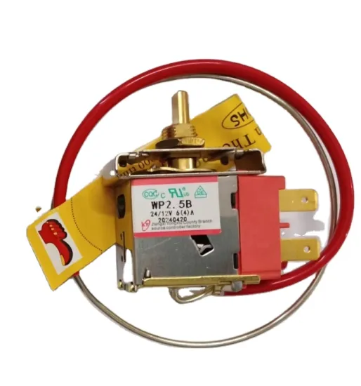 High-Precision 12V/24V 6A Red Electronic Temperature Thermostat for Air Cooling Systems