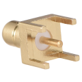 SMB Female Plug PCB Mount Crimp RF Connector