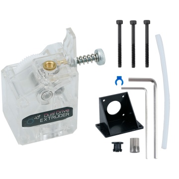 Διαφανής σύνδεση αερίου M6 Double Gear 3D Extruder εκτυπωτή Δεξιά