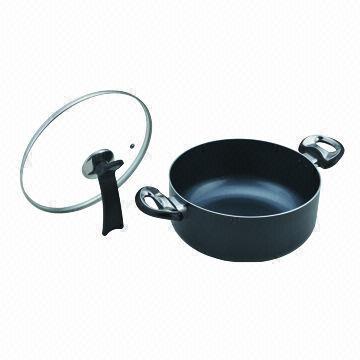 Aluminum black non-stick sauce pot