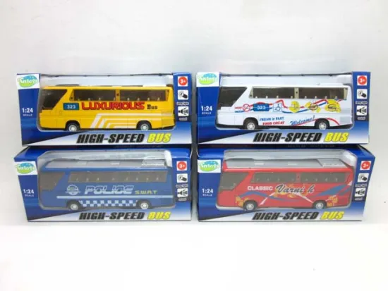 DIE CAST PULL BACK BUS WITH MUSIC & LIGHT