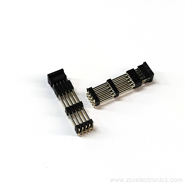 1.27 Four Plastic Male Pin Header Connectors SMT