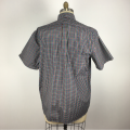 fine-plaid plus size Office leisure shirt