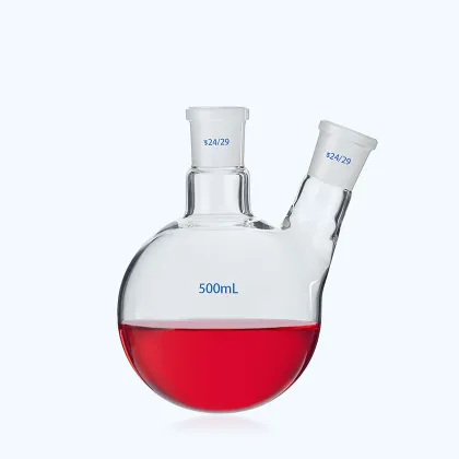Borosilicate Glass Flask 250ml-50L 2 Neck Round Lab Flask