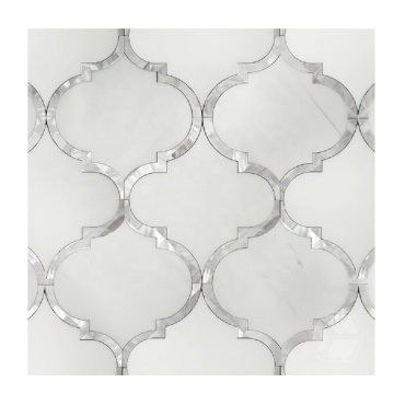 Top Grade Shell Mosaic Mother of Pearl Mix Marble Arabesque Lantern Chips