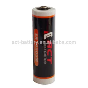 Li-socl2 AA battery ER14505M 3.6V Lithium thionyl chloride battery