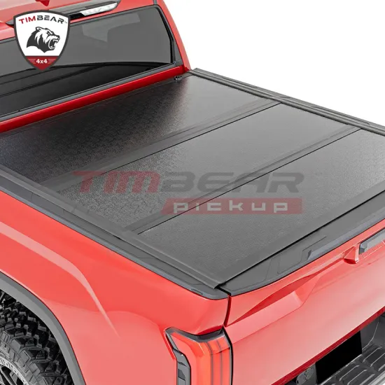 2022 New Design 4X4 Hard Folding Tri-Fold Aluminum Bed Cover for Toyota Tundra