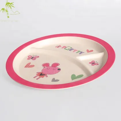 Bamboo Fiber Baby Divided Plate